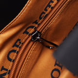 Alpha Black & Brown Hitch Backpack in Exclusive ΑΦΑ Embossed Logo and ICE Monogram