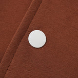 Iota All Brown Cotton Varsity Jacket 2.0