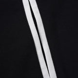 Alpha Black & White Cotton Varsity Jacket 2.0 w/ Black Patch