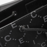 Alpha All Black Hitch Backpack in Exclusive ΑΦΑ Embossed Logo and ICE Monogram