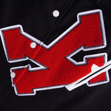 Kappa Black & White Cotton Varsity Jacket 2.0