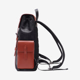 Alpha Black & Brown Hitch Backpack in Exclusive ΑΦΑ Embossed Logo and ICE Monogram