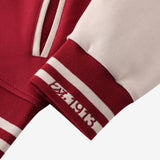 Delta Crimson & Cream Cotton Varsity Jacket 2.0