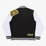 Alpha Black & White Cotton Varsity Jacket 2.0