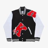 Classic Black White Varsity Coat