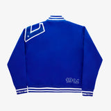 Sigma All Blue W/ Blue Patch Cotton Varsity Jacket 2.0