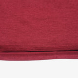 Stylish Crimson Cotton Chenille T-Shirt