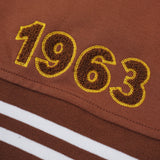 Iota All Brown Cotton Varsity Jacket 2.0
