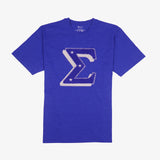 Sigma Premium Blue Double Chenille Patch T-Shirt