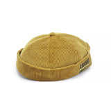 Alpha Gold Brimless Corduroy Hat