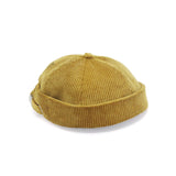 Alpha Gold Brimless Corduroy Hat