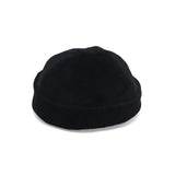 Alpha Black Brimless Corduroy Hat