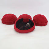 Kappa Crimson Brimless Corduroy Hat