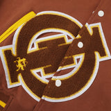 Iota Brown & Gold 60th Anniversary Special Cotton Varsity Jacket 2.0
