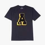 Alpha Premium Black Double Chenille Patch T-Shirt