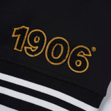 Alpha Black & White Cotton Varsity Jacket 2.0 w/ Black Patch