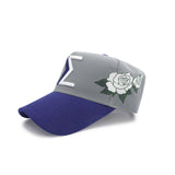 Sigma Grey Crown White Rose SnapBack