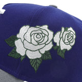 Sigma Royal Blue Crown White Rose SnapBack