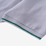 Superior Pewter Grey Silk Blend Polo