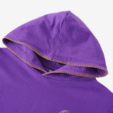 Best Gold Stitched Purple Hoody