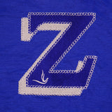 Zeta Premium Blue Double Chenille Patch T-Shirt