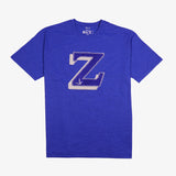 Zeta Premium Blue Double Chenille Patch T-Shirt