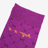 MSPU Monogram Silk Socks