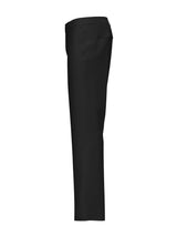 Black Terry Cotton Blend Trousers