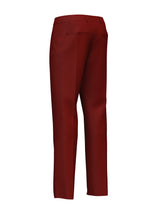 High-Performance Crimson Wool Trousers