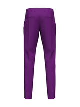 High-End Purple Terry Cotton Pants