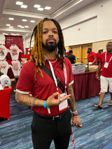 Red Slim-Fit Embroidered Polo Shirt