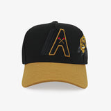 Alpha Black & Gold Yellow Rose A-Torch SnapBack