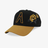 Alpha Black & Gold Yellow Rose A-Torch SnapBack