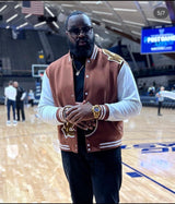 Fashionable White and Brown Jacket