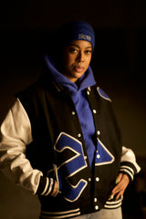 Zeta Satin Line Puff Beanie