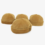 Iota Yellow Brimless Corduroy Hat