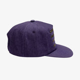 4 Zipper Denim Purple Hat