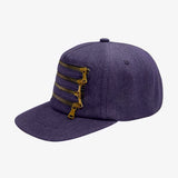 4 Zipper Denim Purple Hat