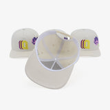 Cream African Violet Q Shadow SnapBack