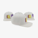 Cream African Violet Q Shadow SnapBack