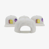 Cream African Violet Q Shadow SnapBack