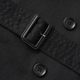 Alpha Black Trench Coat
