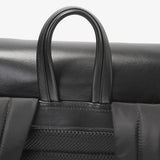 Alpha All Black Hitch Backpack in Exclusive ΑΦΑ Embossed Logo and ICE Monogram
