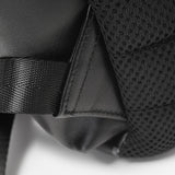 Alpha All Black Hitch Backpack in Exclusive ΑΦΑ Embossed Logo and ICE Monogram