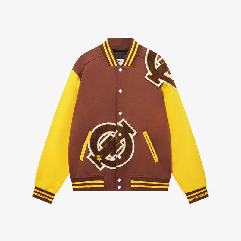 Iota Brown & Gold 60th Anniversary Special Cotton Varsity Jacket 2.0
