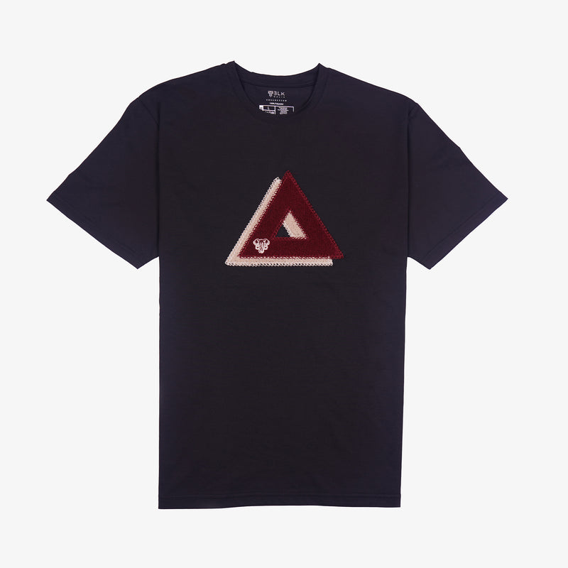 Premium Black Chenille Logo Tee