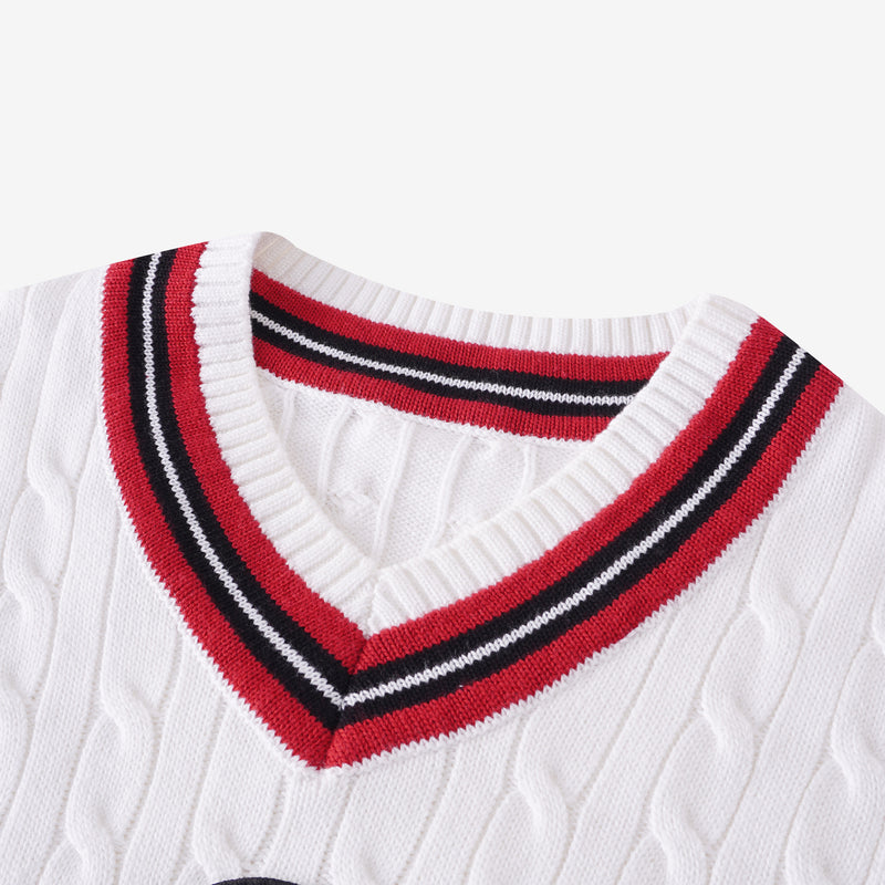 Classic V-Neck Cricket Sweater