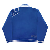Zeta All Blue Cotton Varsity Jacket 2.0