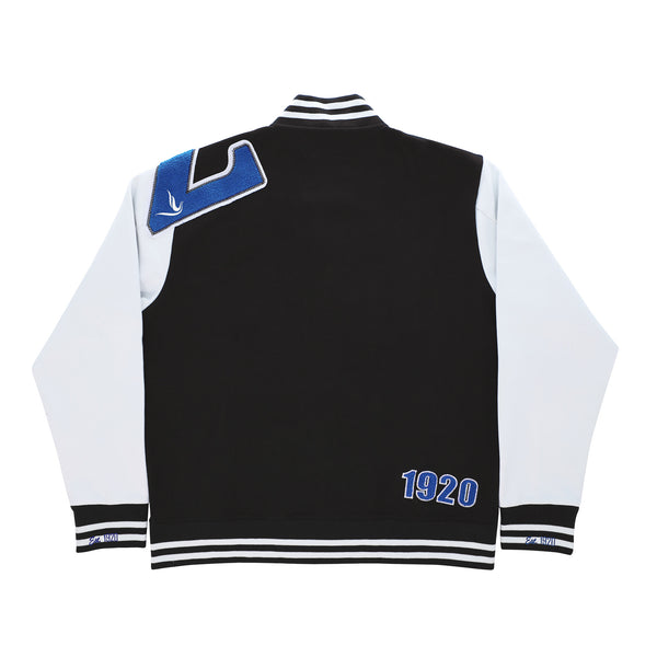 Zeta Black & White Cotton Varsity Jacket 2.0