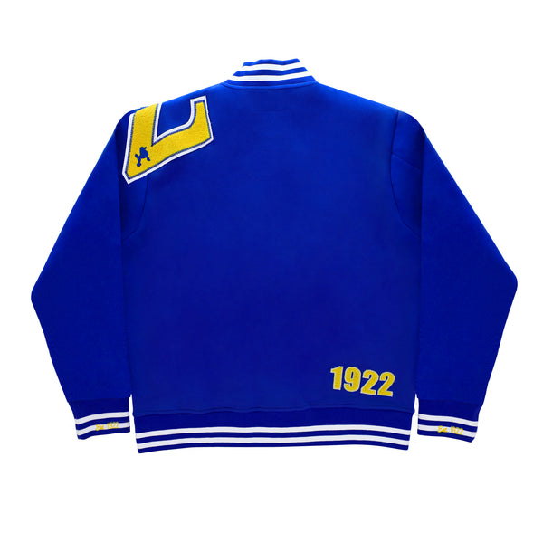 SGRho All Blue Varsity Jacket 2.0